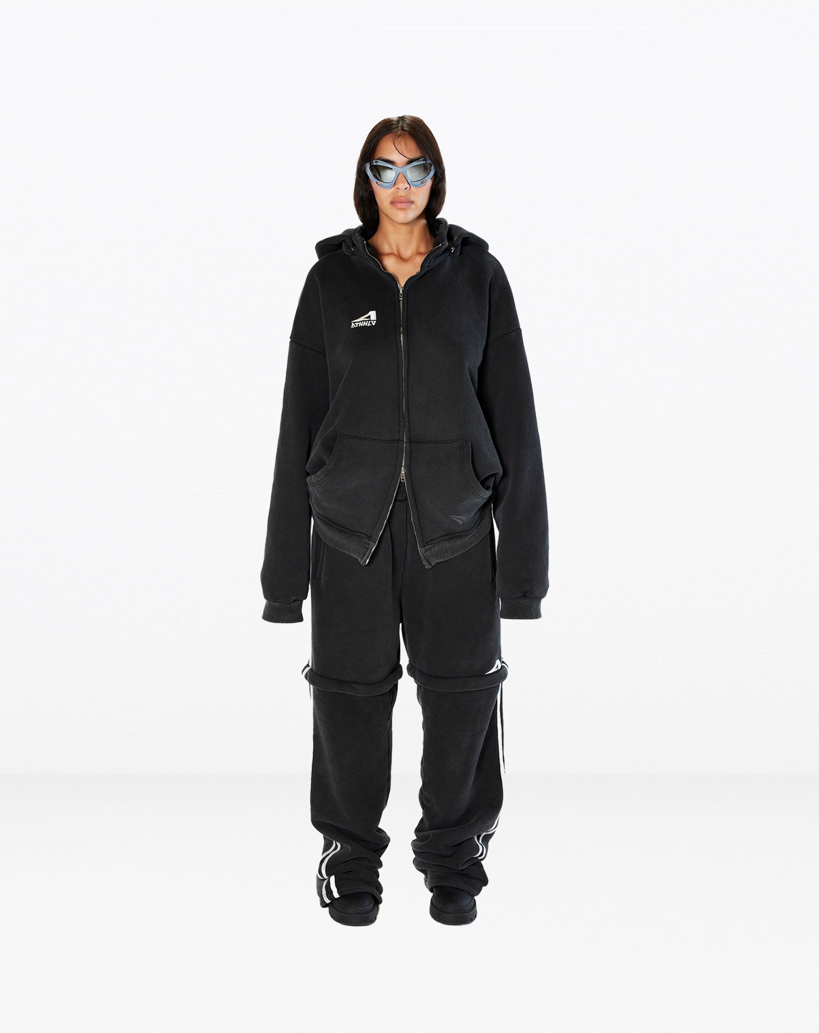 Convertibles Zip-Up Washed Black