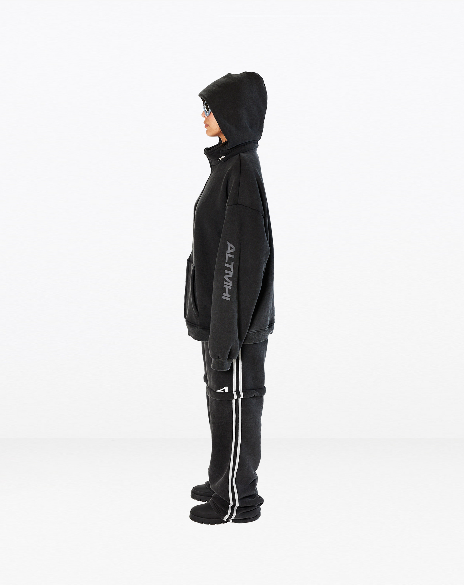Convertibles Zip-Up Washed Black