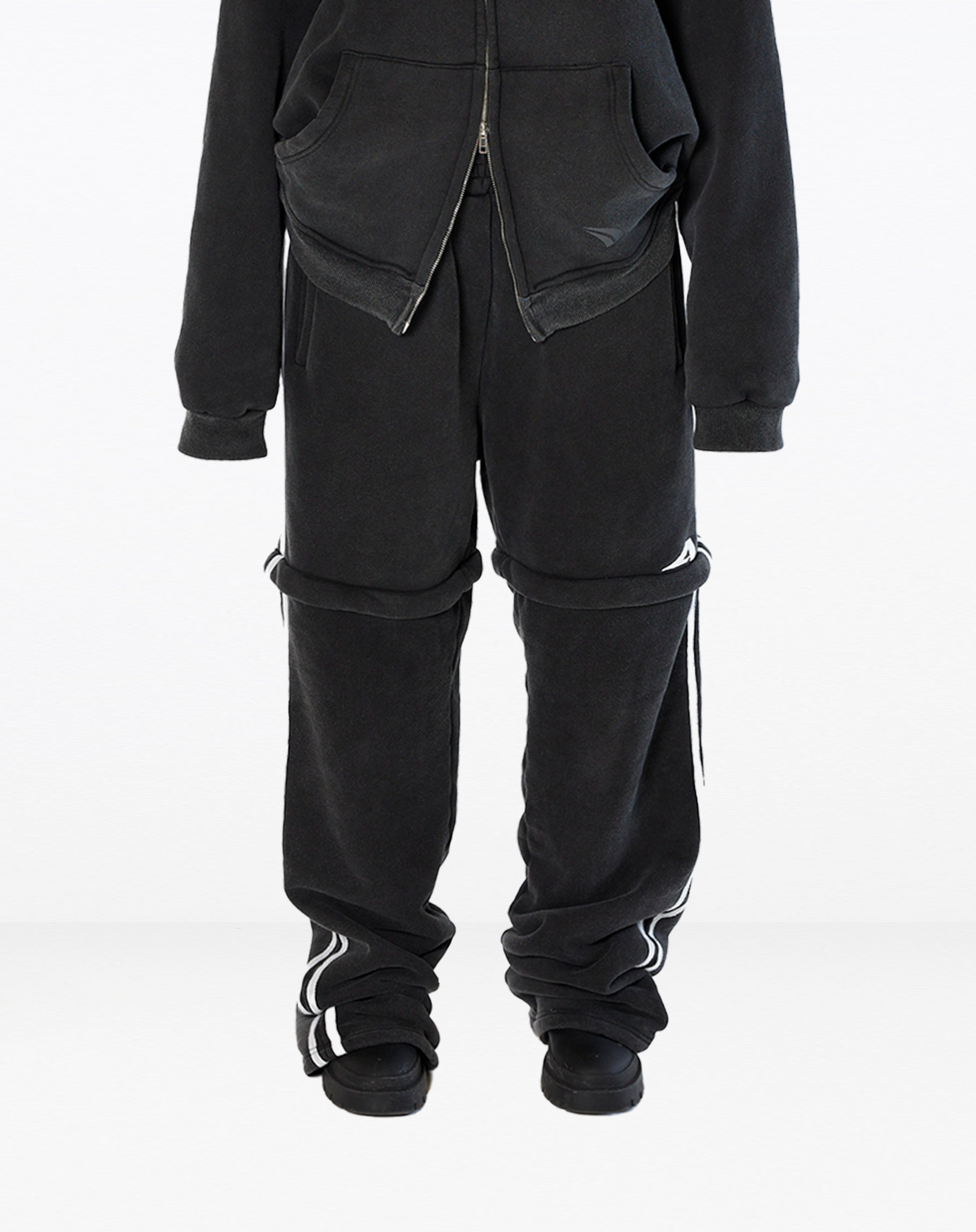 Convertibles Sweatpant Washed Black